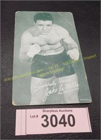 Vintage Jake La Montta boxing card