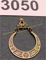 Antique gold fill pendant
