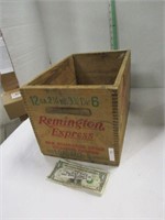 Vintage Wood Remington Ammo Box