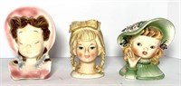 Royal Copley, Lefton & Relpo Head Vases