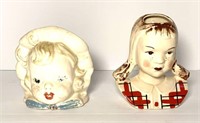 Vintage Ceramic Head Vases