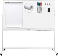 Large DS Magnetic Whiteboard w Stand, 72x40in