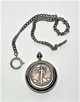 Calibri Pocket Watch with US 1937 Half