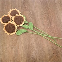 Crochet Sunflowers Lot