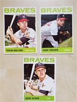 3- 1964 Topps Milwaukee Braves