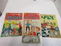 three vintage archie comics