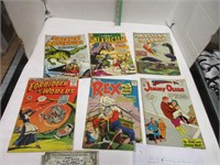 Five vintage DC comics