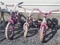 3 Child's Bicycles