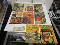 Eight vintage Dell comic books