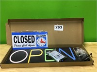 LED Open sign for business