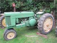 John Deere 60 6 speed narrow front gas tractor.