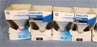 4 NEW Phillips and GE 65W indoor br40 flood light