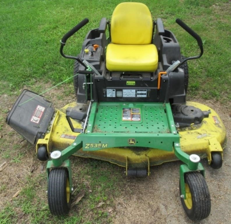 John Deere Z-Trak 62" zero turn mower.