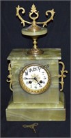 Antique Onyx Ormolu Amsterdam Mantle Clock