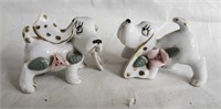 White Porcelain Dog Figurines
