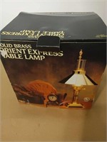 SOLID BRASS ORIENT EXPRESS TABLE LAMP IN BOX