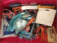 Bin full of Assorted Tools for the Garage - incl.