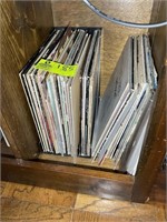 Large group of record albums including petty paige