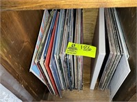 Large group of record albums including roger mille