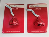 Vintage Hallmark Hershey's Lapel Pins