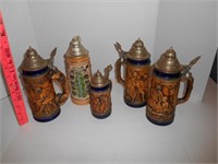 Czers Steins From German / (4) Med / (1) Small