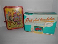 Vintage Mattel Music Box & Red Hot Roadster Toy In