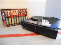DVD Player & Western VHS Tapes