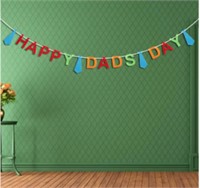 New Happy Dads Day Greetings Banner Necktie Paper