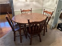 Dining Table & 4 Chairs 48" L X 36" W