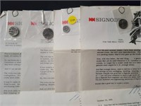 Singnode Ancient Replica Coins (4 W/ Document)