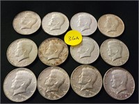 12- 1965-67 Kennedy Half Dollars