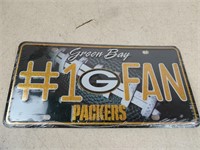 Green Bay Packers #1 Fan License Plate New