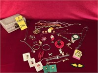 Vintage Costume Jewelry & Jewelry Box