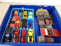 Assorted Toy Cars in Car Case