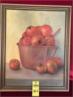 " Tomatoes" Canvas Signed Wayne Brewer 1990