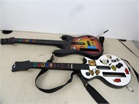 Pair of Guitar Hero Guitars