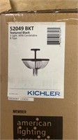 Kichler chandelier -black