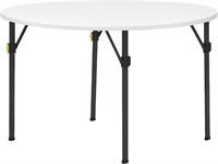 Living and More 4ft Bi-Fold Round Folding Table