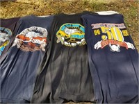 7 sturgis rally shirts from various years sizes