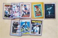 8 Misc Baseball Cards - Yount