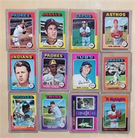 12- Misc 1975 Topps Cards