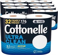 Cottonelle Ultra Clean Toilet Paper 32 Mega Rolls
