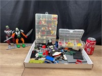 Mixed LEGO lot with Bionicles and Containers