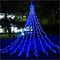 11.5 ft 317 LED Star Christmas Tree Outdoor Lights