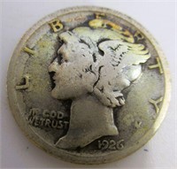 1926-S Mercury Silver Dime