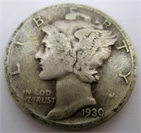 1930-S Mercury Silver Dime