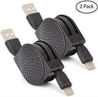 COOYA Retractable USB Type C Cable 2 Pack