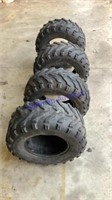 4 used side by side tires, 25 x 10.00- 12