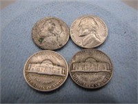Lot of WWII Silver Jefferson Nickels 1P & 1D Mint