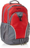 Red Sports 17" Laptop Backpack commuter bag